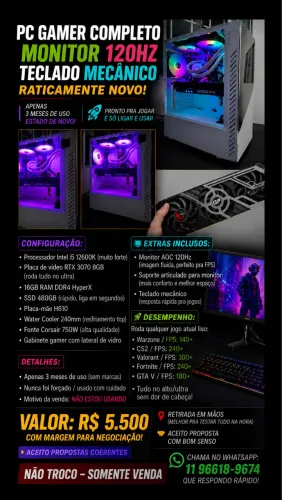 KIT GAMER COMPLETO