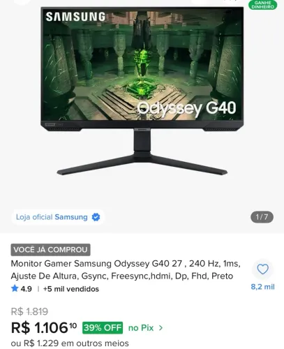 MONITOR PC GAMER
