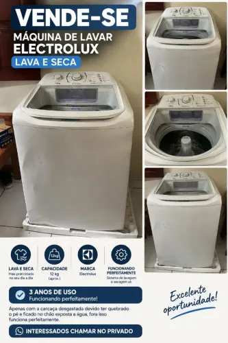 Vende se máquina de lavar 