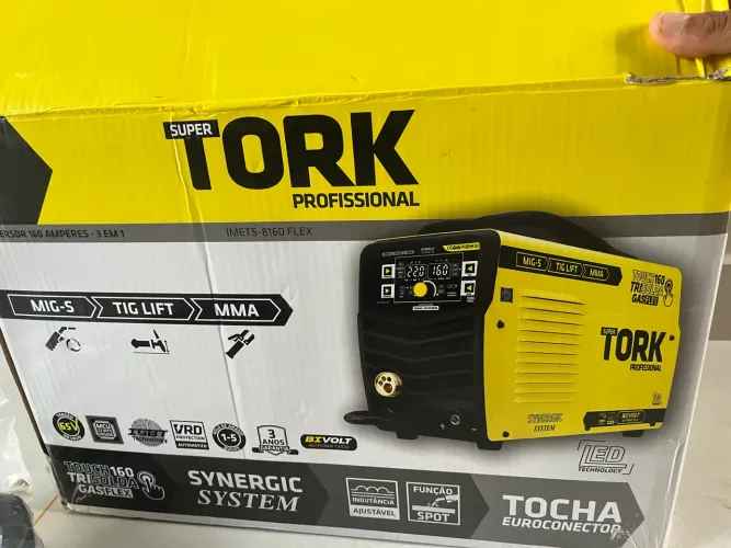  Máquina de solda Touch160 trisoldaGasflex super tork 