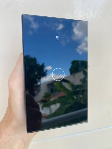 Interruptor Inteligente Touch Wi-Fi - Vidro Temperado Black (Novo)