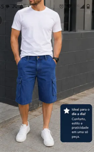 Bermuda Capri Cargo Angelo Litrico 46