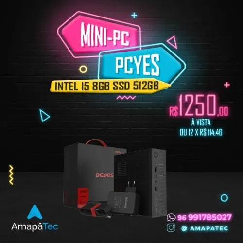 Computador Pcyes Compacto I5 8Gb Ddr3 Ssd 512GB