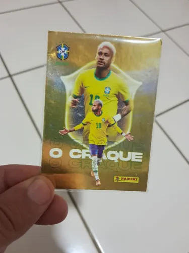 Figurinha Neymar Jr Legend Ouro Original Panini - Extra Sticker Copa 2022