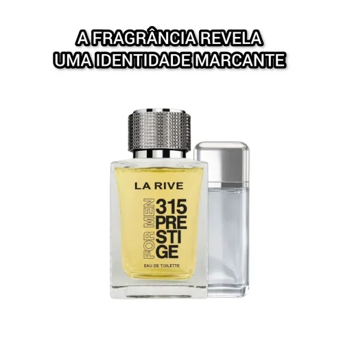 Lá Rive 315 Prestige - Perfume Masculino (Inspirado 212 Vip)