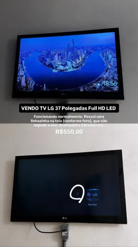 TV LG Full HD LED 37 Polegadas c/ Chromecast