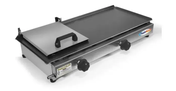 Chapa a gaz 60cm + fritadeira elétrica chefstock 5 litros