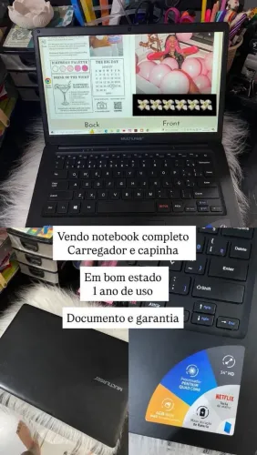 Notebook em perfeito estado.