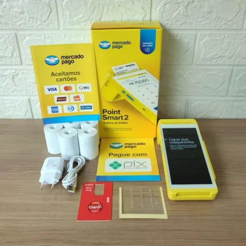 Máquina de cartão Mercado Pago Point Smart 2 nova pronta entrega com 3 anos de garantia