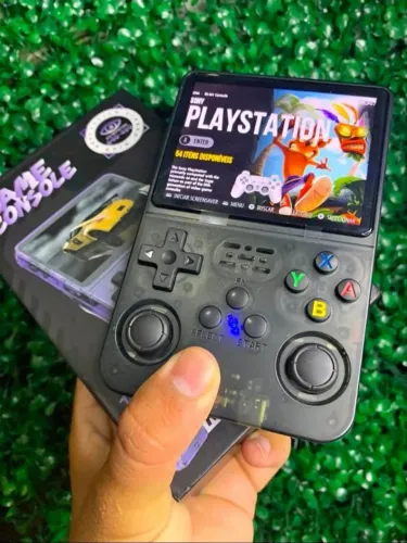 R36S Console Portátil Retrô 64GB - Tela IPS 3.5" | Emulador Multissistemas
