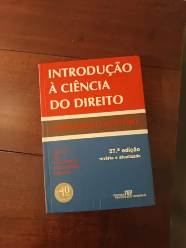 Livro: Introdução à ciência do direito (André Franco Montoro)