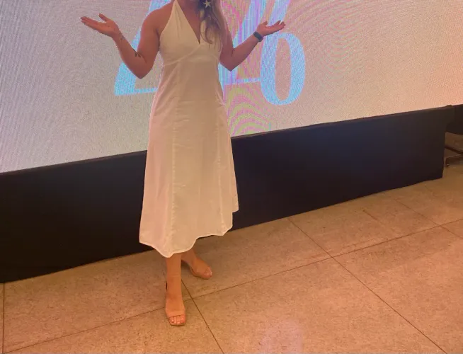 Vestido branco longo