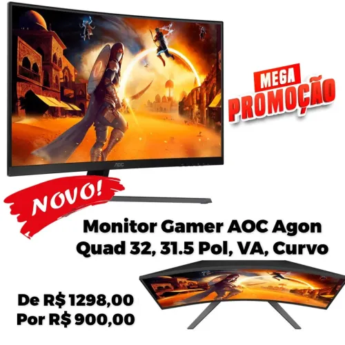 Monitor gamer AOC agon curvo