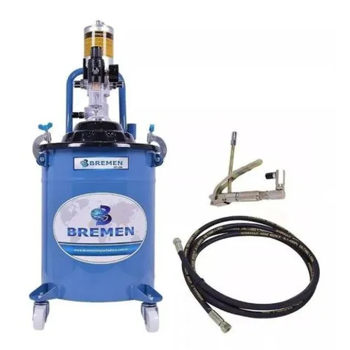 Propulsora Engraxadeira Pneumática P/ Graxa C/ Tambor 20kg