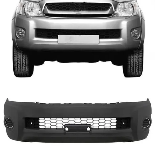 Parachoque Dianteiro Toyota Hilux 2009 à 2011 - Preto Liso - Loma Plast 