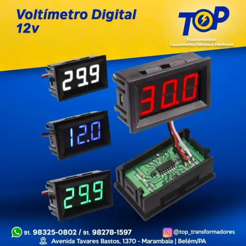 Voltímetro 12-24v