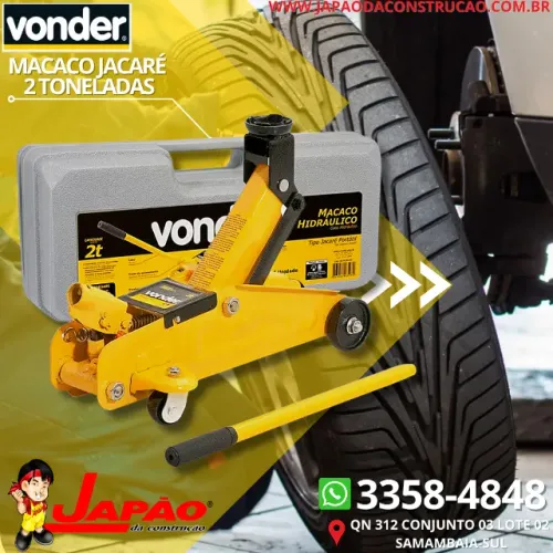 Macaco Jacaré 2 Toneladas Vonder Com Maleta Oferta Por Tempo Limitado