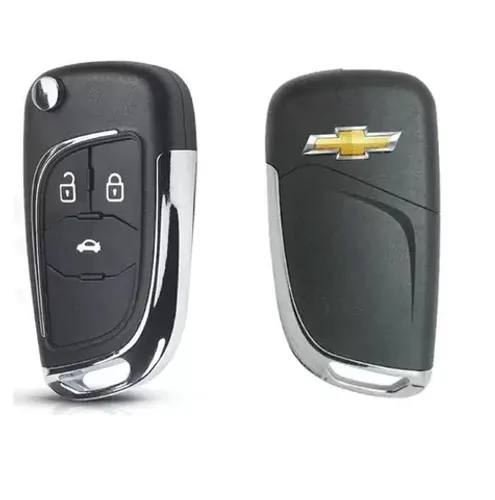 Capa Chave Canivete 3 botões Chevrolet Montana S10 Cruze Tracker