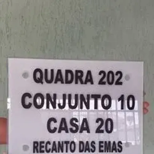Placas de endereço