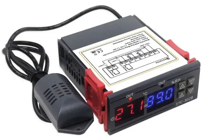 Termostado termohigrometro Controlador De Temperatura E Umidade Stc3028 Bivolt COD-AP152  