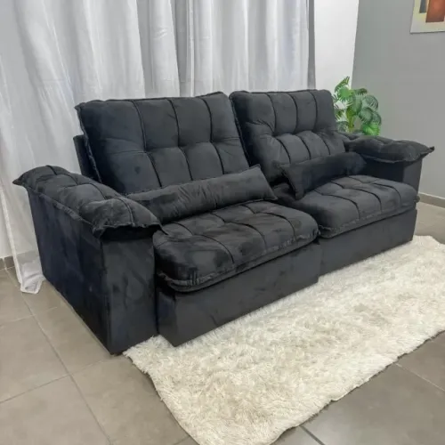 Sofá Retrátil e Reclinável City, 2,50cm