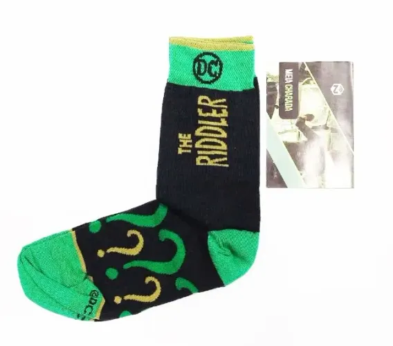 Par de Meias Original Charada DC Comics (Nerd ao Cubo) Lacrado