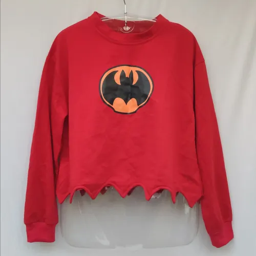 Blusa Cropped Batman Vermelha