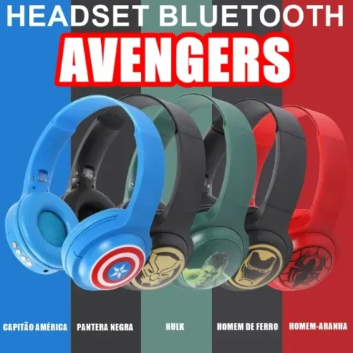 Fone De Ouvido Bluetooth Avengers Vingadores (Uma Unidade)