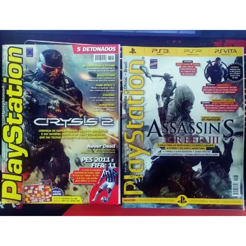 Kit 2 Revistas PlayStation - Mass Effect 2 e 3 - Nº 147 e Nº 161