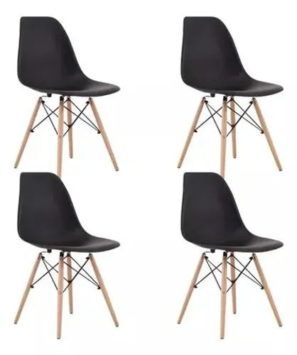 Promoção Kit 4 Cadeiras Eames Eiffel - Nova Direto da fábrica 