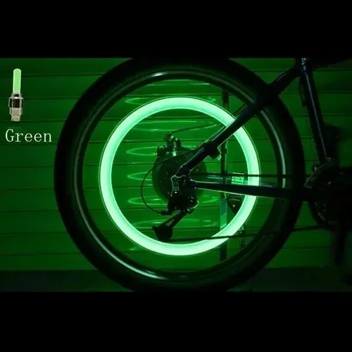 Kit 04 Bicos Neon Led Pneu Roda Moto Carro Bike wpp.43. *