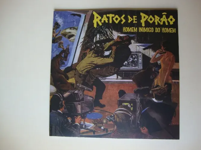 LP - Vinil - Ratos de Porão - Homem inimigo do homem - Lacrado, 180 g. (envio pela Jadlog
