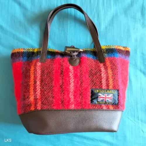 Bolsa Harris Tweed Xadrez (nova)