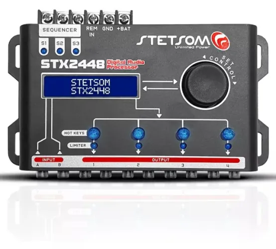 Processador de áudio Stetsom stx 2448 