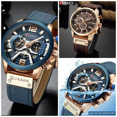 Relógio Curren de aço inoxidável 