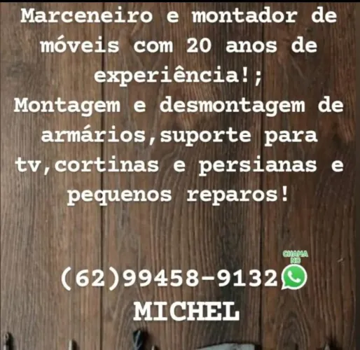 Marceneiro montador de móveis planejados 