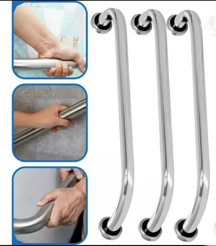 Kit 3 Barras De Apoio Inox Para Banheiro Idoso 60cm super resistente. Novas.