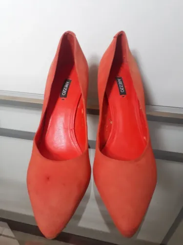 Sapato Arezzo Vermelho - Salto Alto