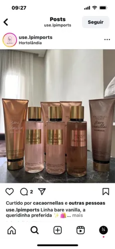 Victoria's Secret Bare Vanilla Shimmer - Linha Completa