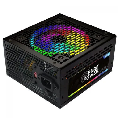Fonte Pure Power, 450 Watts Reais, RGB, Nova, Lacrada