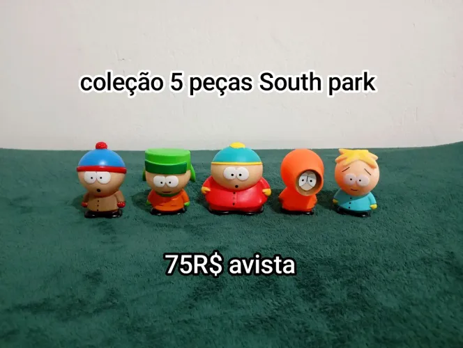 Coleção 5 peças South Park - Novos