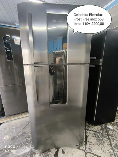 Geladeira Electrolux inox 4x s/juros entregamos 