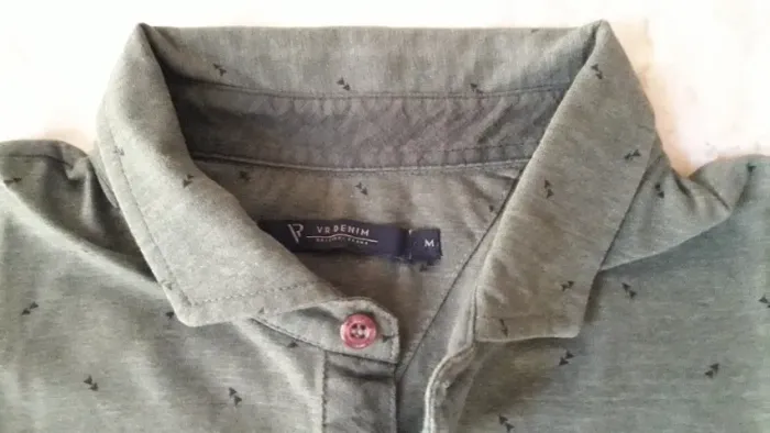 camisa camiseta casual polo vr denim tamanho m