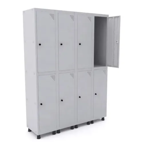 Roqueiro 8 portas de aço para funcionários