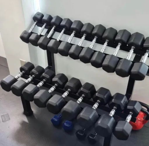 Dumbells, anilhas, barras. Kettlebell e mto mais direto da fábrica
