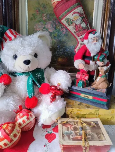 Urso de pelúcia natal
