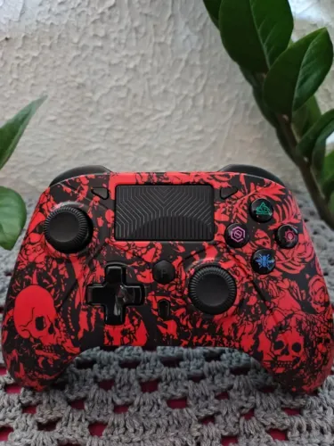 ps5/ps4/ps3/switch/android/pc gamepad sem fio, efeito hall de vibração triba func