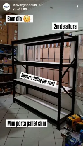 Mini Porta Pallet Slim - 2m Altura