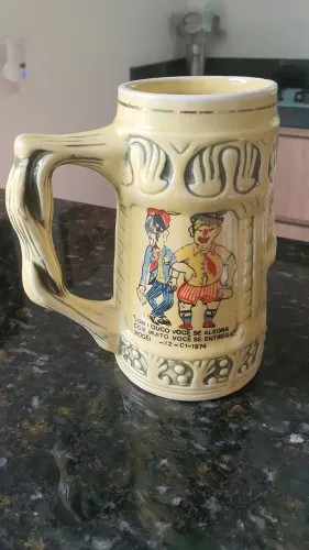 Caneca primeiro festival de Chopp de Modelo SC 1974