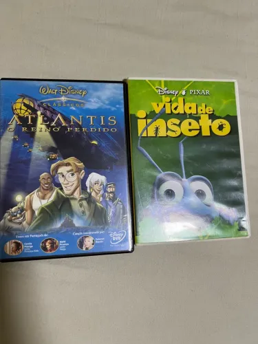 10 DVDs Disney: Atlantis e Vida de Inseto